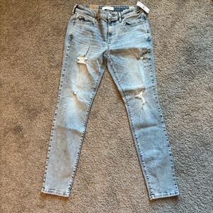 PacSun Stacked Skinny Jeans in Light Blue